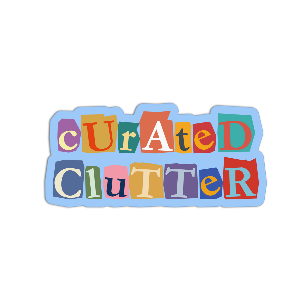 Curated Clutter Funny Junk Journaling Textured Stickers