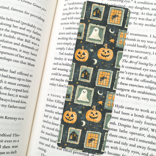 Haunted Stamps Bookmark – Soft Matte Laminated