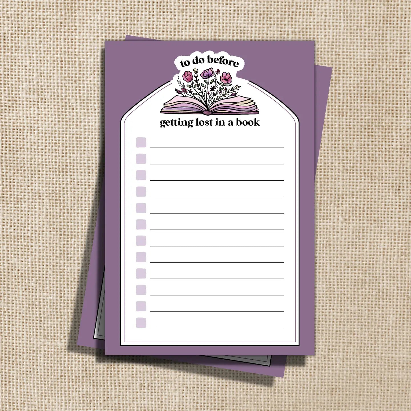 To Do Before Getting Lost in a Book Notepad - 4x6"