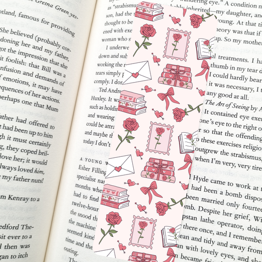 Love Letter Valentines Bookmark | Romance Reader