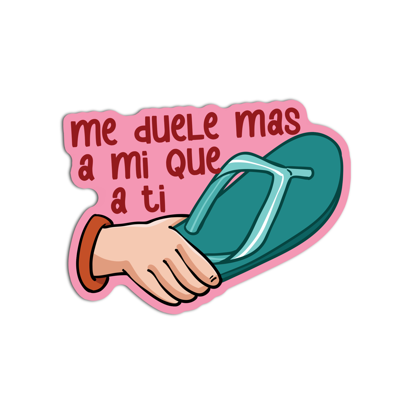 Me Duele Mas A Mi Que A T Mexican Textured Stickers