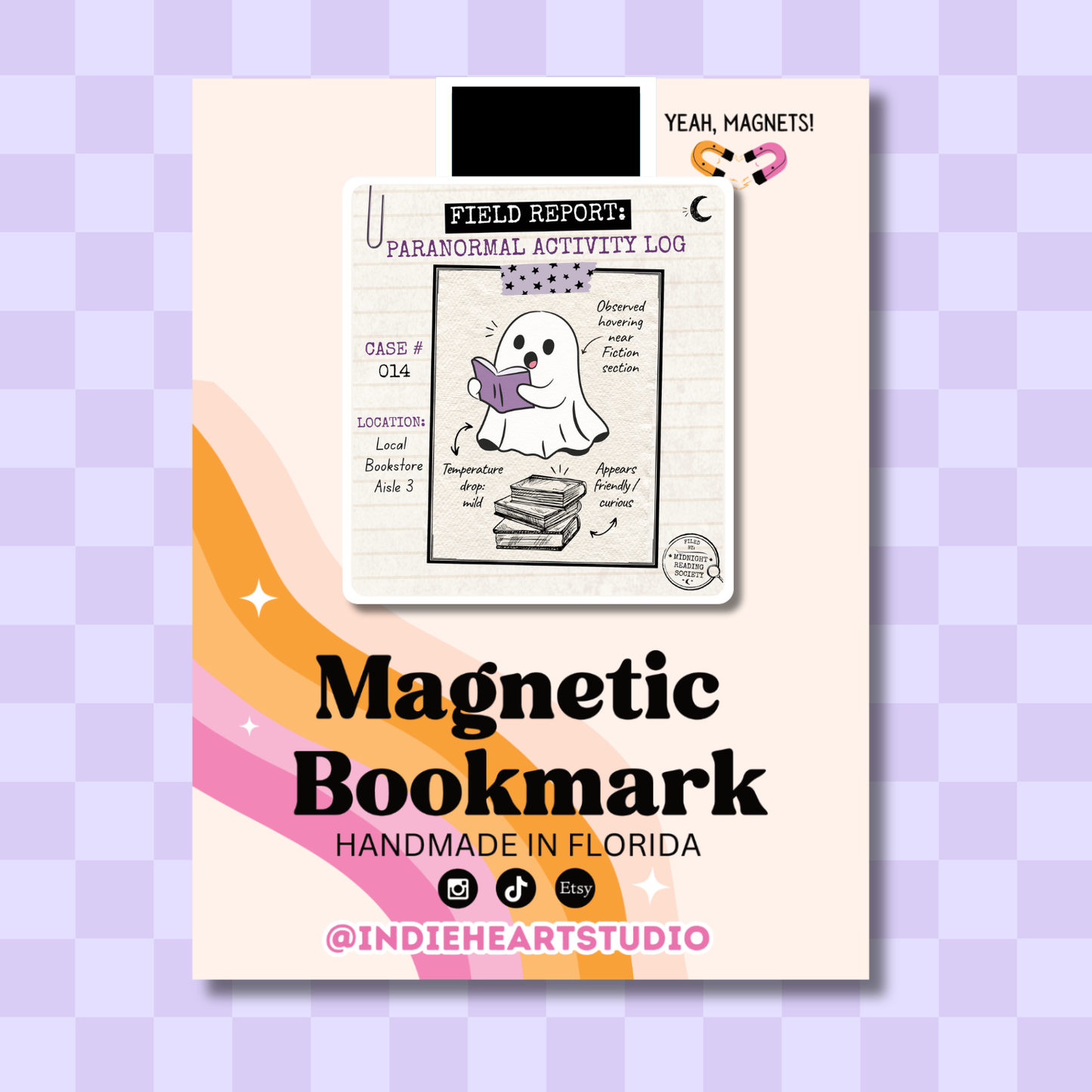 Paranormal Activity Log Magnetic Bookmark