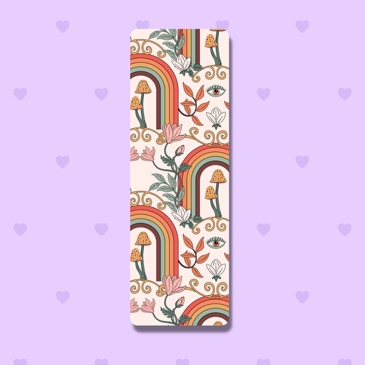 Trippy Rainbow Laminated Bookmark