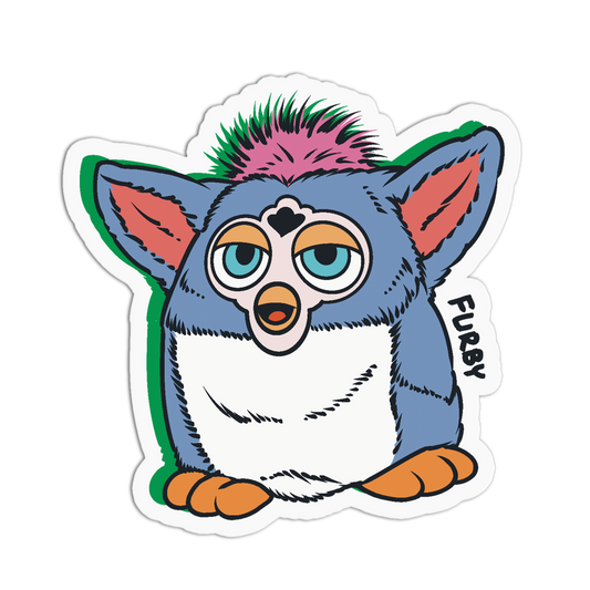 Cute Electronic Pet 90's Toys Textured Stickers