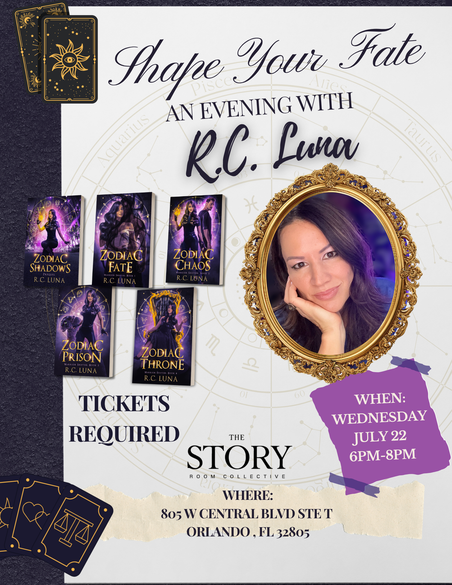 Shape Your Fate: An Evening with R.C. Luna ( This event has past)
