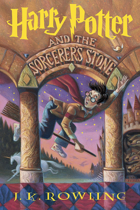 Harry Potter and the Sorcerer's Stone by J.K. Rowling ( spray edges)