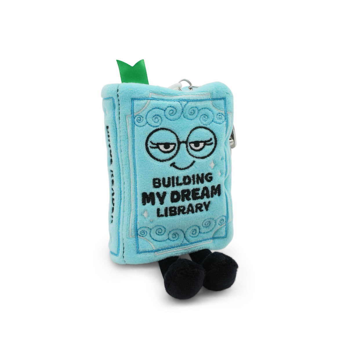 "Building My Dream Library" Book Plush Bag Charm