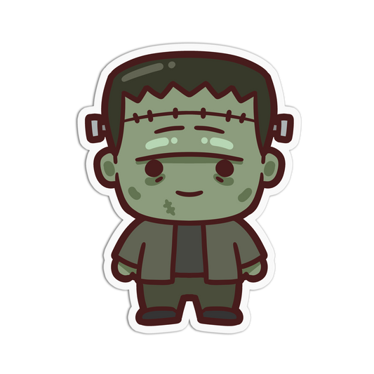 Striped Bio-Ghost - Cute Horror Textured Stickers