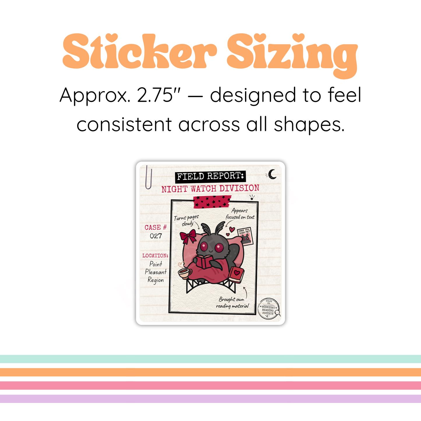 Night Division Cryptid Sticker | Midnight Reader