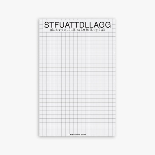 STFUATTDLLAGG Notepad | Funny Spicy To Do List Pad