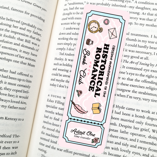 Historical Romance Book Club Bookmark | Romance Reader