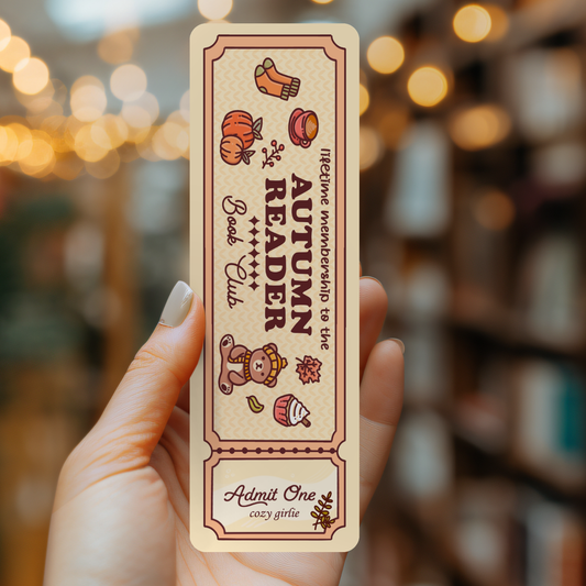 Autumn Reader Bookmark | Fall Book Club