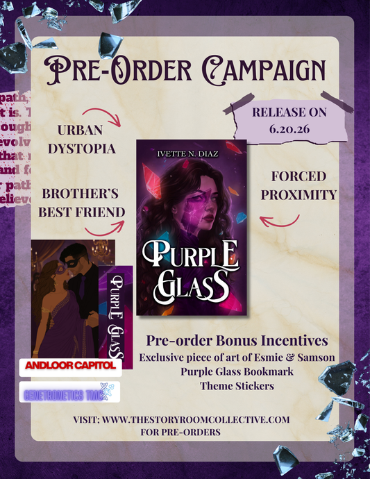 Signed Purple Glass- Ivette N. Diaz ( Preorder)