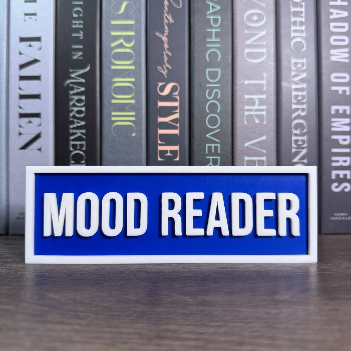 Mood Reader Sign | Bookshelf Decor | Book Nook Sign
