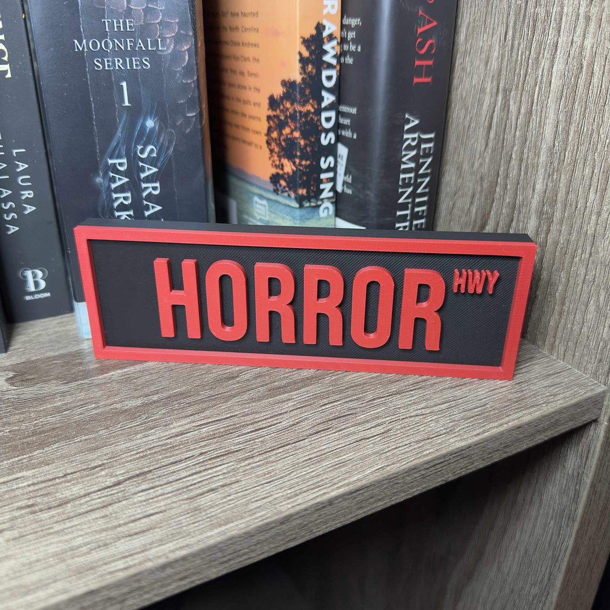 Horror Street Sign | Bookshelf Decor